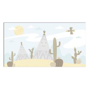 Tapis vinyle enfants du désert 120x170cm