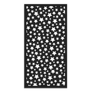 Tapis vinyle étoiles noir 120x170cm