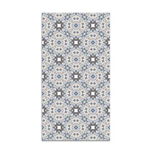 Tapis vinyle hydraulique type oriental bleu 120x170cm