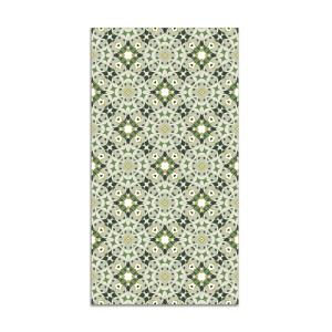 Tapis vinyle hydraulique type oriental vert 120x170cm
