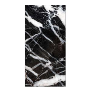 Tapis vinyle marbre noir 40x80cm