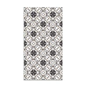 Tapis vinyle mosaïque hydraulique orientale gris 120x170cm