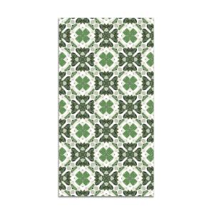 Tapis vinyle mosaïque hydraulique orientale vert 120x170cm