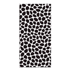 Tapis vinyle motif pavée noir 160x230cm