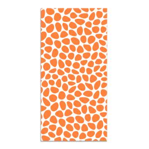 Tapis vinyle motif pavée orange 120x160cm