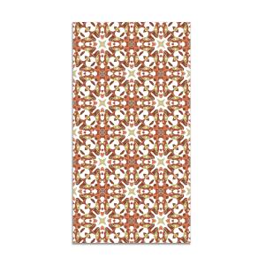 Tapis vinyle tuile hydraulique type oriental orange 120x170…