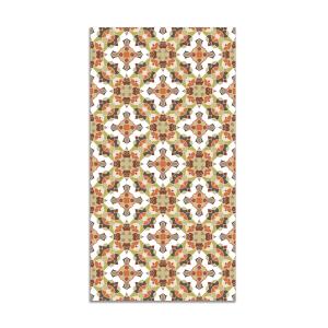 Tapis vinyle tuile style oriental orange 120x170cm