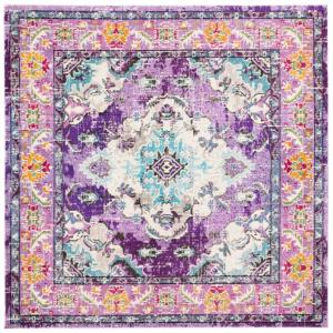 Tapis Violet / Bleu clair 201 X 201 cm