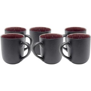 Tasse en grès violet - Lot de 6