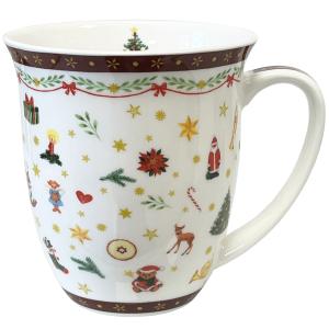 Tasse en porcelaine fine noël