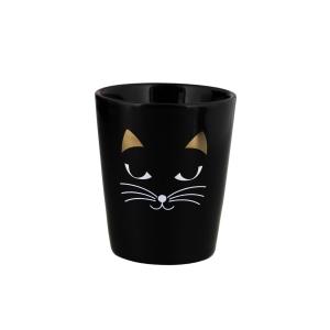 Tasse espresso  noir porcelaine 5 x 0 x 6 cm