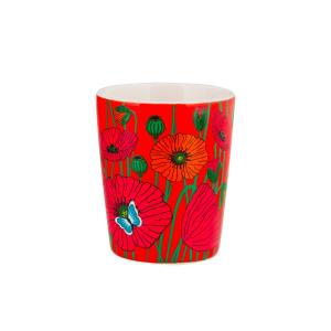 Tasse espresso  rouge porcelaine 5 x 0 x 6 cm