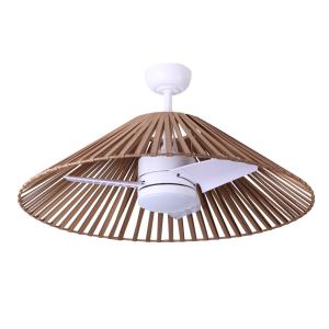 TERRA-Ventilateur de plafond extérieur 89cm LED 18W Blanc