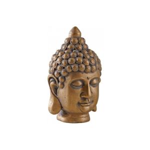 Tête de bouddha doré antique