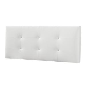 Tête de lit 140x60 cm blanc, cuir synthétique