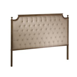 Tête de lit 160 cm en chêne et lin beige