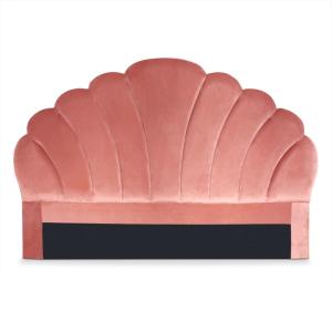 Tête de lit 160 cm velours rose