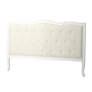 Tête de lit 180   blanc en bois