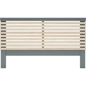 Tête de lit adulte en lattes de bois clair / vert kaki 140…