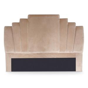 Tête de lit arena 160 cm velours taupe