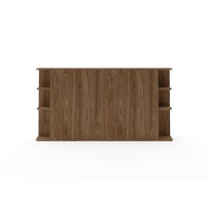 Tête de lit avec rangement 200 cm Noyer