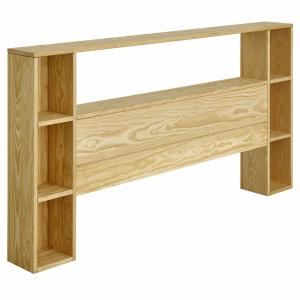 Tête de lit avec rangements bois massif 160 cm