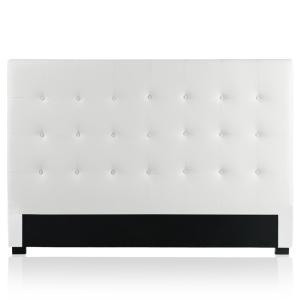 Tête de lit capitonnée blanc 180cm