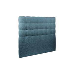 Tete de lit Capitonnée Bouclette Bleu 200x120