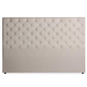 Tête de lit capitonnée en tissu beige 180cm