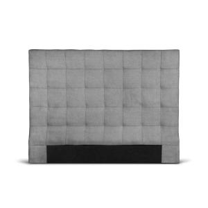 Tête de lit capitonnée en tissu - Gris - 160 cm