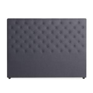 Tête de lit capitonnée en tissu gris 160cm