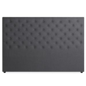 Tête de lit capitonnée en tissu gris 180cm