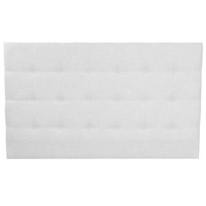 Tête de lit capitonnée en tissu gris clair 160 cm