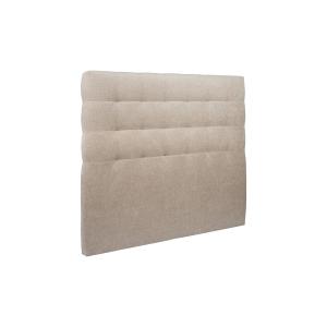 Tete de lit Capitonnée Tissu Beige brun 140x120