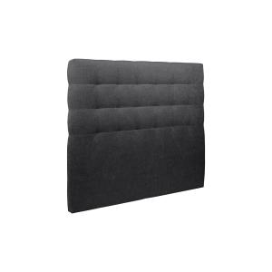 Tete de lit Capitonnée Tissu Noir 140x120