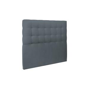 Tete de lit Capitonnée Velours Gris anthracite 200x120