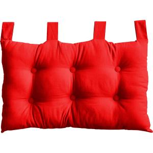 Tête de lit coussin à suspendre rouge 70 x 45 cm