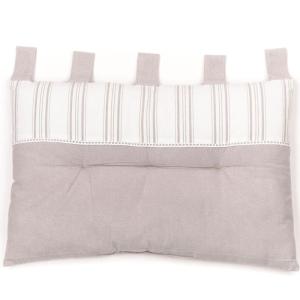 Tête de lit coussin coton uni  45x70 cm Beige