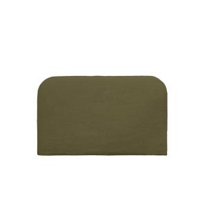 Tête de lit déhoussable en lin vert 180x110cm