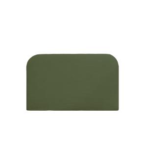Tête de lit déhoussable en velours côtelé vert 200x110cm