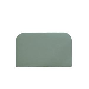 Tête de lit déhoussable en velours côtelé vert bleuté 200x1…