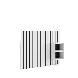 Tête de lit effet bois blanc 133x3x107cm
