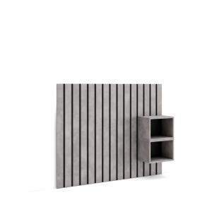 Tête de lit effet bois ciment 133x3x107cm
