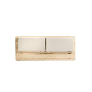 Tête de lit en bois avec coussin, 190 cm