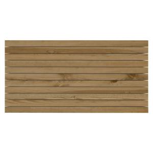 Tête de lit en bois de pin vieilli 100x60cm