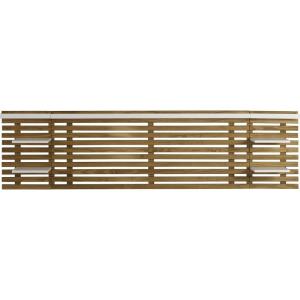 Tête de lit en lattes de bois clair / blanc 240 cm chevet i…