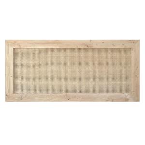 Tête de lit en rotin et bois massif aux tons clairs 190x74c…