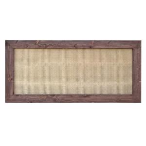 Tête de lit en rotin et bois massif marron 140x74cm