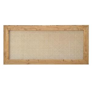 Tête de lit en rotin et bois massif marron 190 x 74 cm