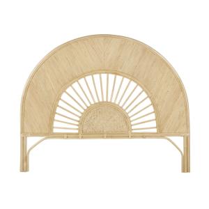Tête de lit en rotin tressé pour couchage 160